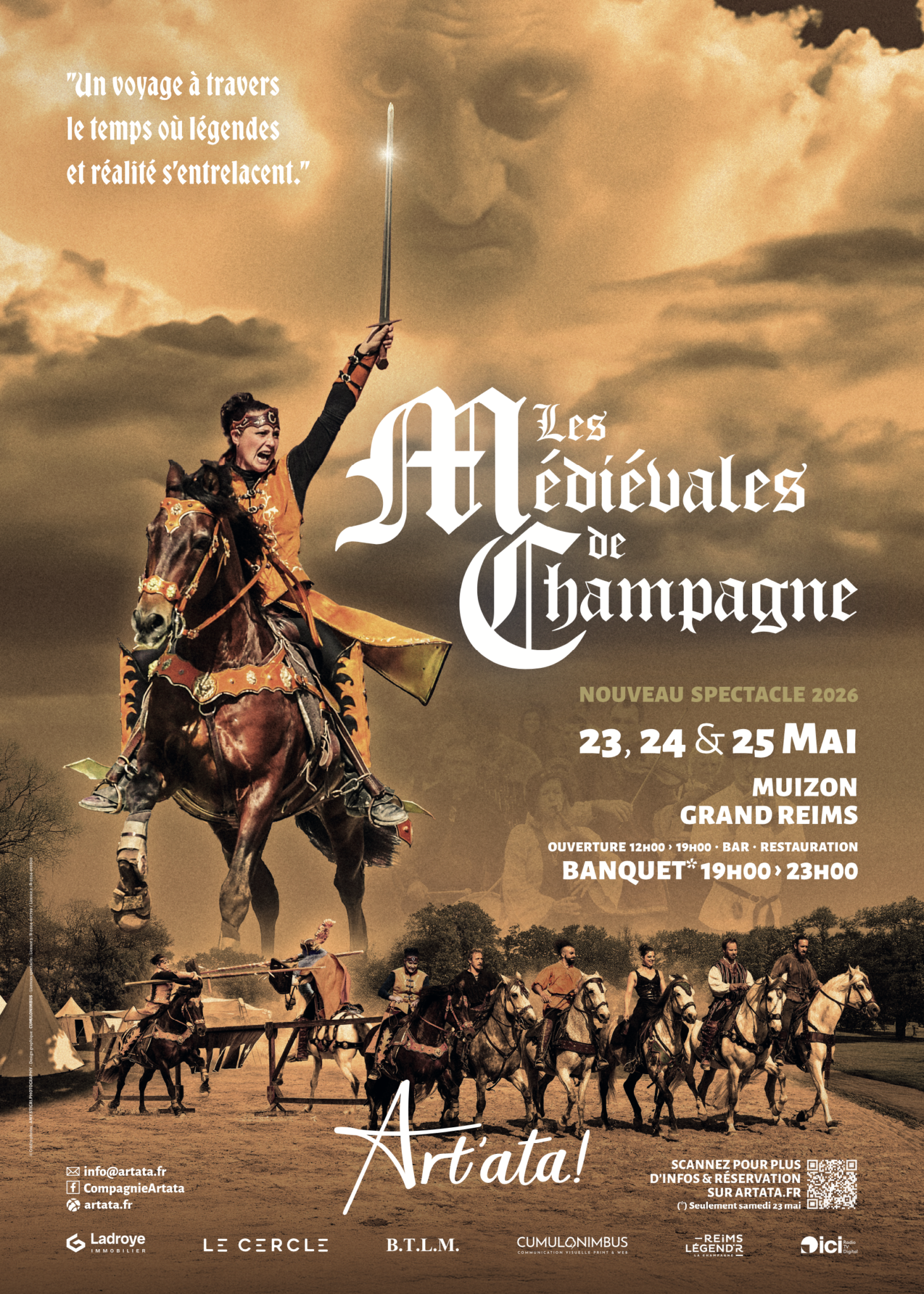 Affiche Médiévales de Champagne – Cie Art&rsquo;ata!
